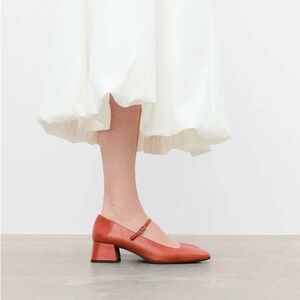 Flattered Evan Brick MaryJane Heels EU39